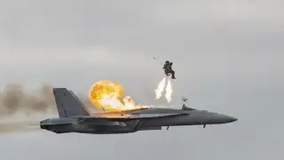 CRAZY Moments: Pilots Eject Seconds Before Impact
