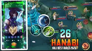 🔥 Hanabi New Build 2026 😱 One Shot One Kill! | Top 1 Global Hanabi Gameplay | MLBB