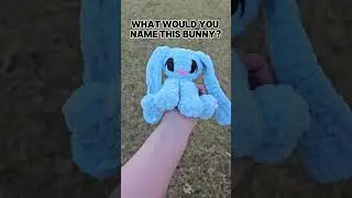 What would you name this bunny?🐰 #crochetbunny #crochetrabbit #crochetplushie #handmadeplush