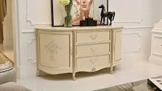 欧式古典家具/雕花边柜/圆餐桌Console#Rounddiningtable#ClassicalFurniture#palace#輕奢 #luxury #Frenchfurniture