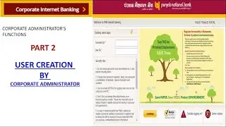 PNB Corporate net banking part 2: how to create transaction  USER BY CORPORATE ADMINISTRATOR