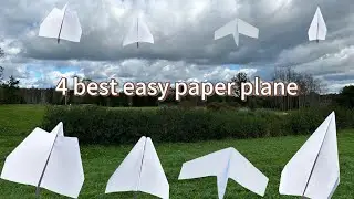 4 Easy Paper Airplanes That Fly Far, best paper planes ,a4 paper plane