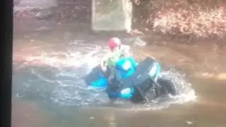My Polaris sportsman 450 going deep