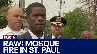 St. Paul officials on suspected mosque arson fire [RAW]