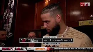 Caleb Martin meets with the media and discusses the scuffle between himself and Christian Koloko