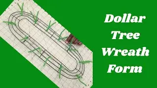 How to Make an Oval Working Wreath Frame | Dollar Tree Oval Wreath Form