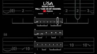 【BASS TAB】THE IRREGULAR AT MAGIC HIGH SCHOOL OST | LISA - RISING HOPE #shorts #basstabs #lisa