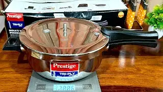 Скороварка Prestige Steel 3,5 л. Обзор трёхконфорочной плиты Prestige Svachh в форме сковороды.