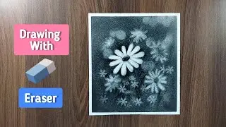 Drawing with Eraser 😳 : tutorial #shorts