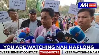 Dima Hasao BJP Organised Protest Rally against Gaurav Gogoi on alleged Pakistani Agent link #Haflong