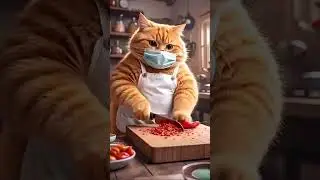 گربه میو در حال آشپزی | Miyoo the Smart Cat Cooking 🍳😺  | Funny AI Cat Animation
