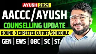 Ayush counselling update 2025 | Round 3 expected cutoff ! #ayushcounselling