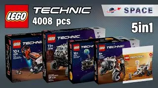 All LEGO Technic Space 2024 (5in1)[4008 pcs] Step-by-Step Building Instructions @TopBrickBuilder