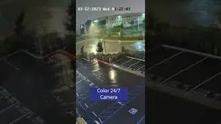 Color 24 7 vs IR Cameras  Footage in Inclement Weather