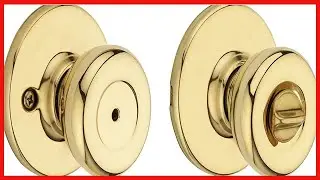 Kwikset 93001-923 Tylo Privacy Bed/Bath Knob In Polished Brass