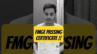 FMGE: Сертификат, о котором вам НУЖНО знать