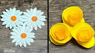 🌼 2 DIY Paper Flowers: The Complete Guide (Easy & Beautiful!) @ArtWini