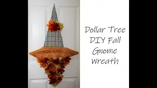 Dollar Tree DIY: Fall Gnome Wreath