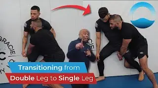 ROB CONSTANCE WALL WRESTLING TECHNIQUE: Transitioning from a Double to a Single Leg #wrestling #mma