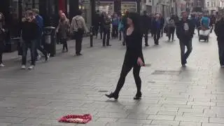 Irish street dance performer in Dublin