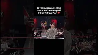 Classy tribute for Owen hart by Steve Austin and the WWF/WWE