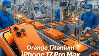Inside the Apple Factory: Manufacturing the Orange Titanium iPhone 17 Pro Max (Full Process)