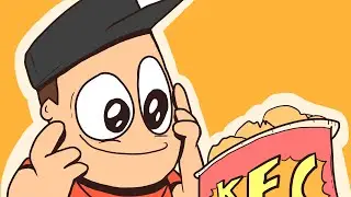 Scout eats a bucket of chicken and lives