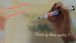 Customizando camisetas