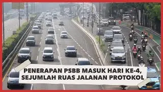 Hari ke-4 PSBB, Ruas Jalanan Protokol Jakarta Ramai