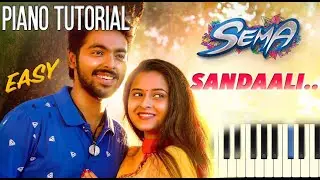 Sandaali Piano Tutorial| Abhishek C S | Tamil Song