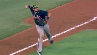 Austin Riley FANTASTIC DEFENSIVE PLAY FOR THE OUT | Atlanta Braves @ Miami Marlins 5/22/2022