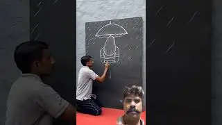 Green screen💃🤷🌹 with @Naresh FoujiArt Share how to draw a girl 🙏👍with an umbrella#