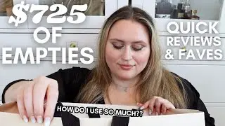 I USED $725 OF PRODUCT IN ONE MONTH *Sensitive Skin Empties*