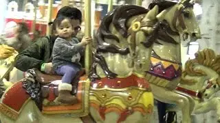 Fantasy Fair Woodbine Centre Antique Carousel Ride-Indoor Amusement Park For Family and Children Fun