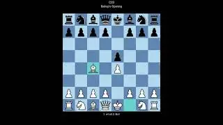ECO C23 Bishop's Opening (White perspective)