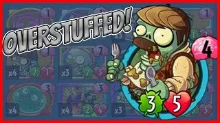 Overstuffed Zombie Event Card of the Week - Plants vs Zombies Heroes Gameplay