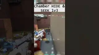 Chamber HIDE & SEEK 1v3 😈  Valorant Shorts #valorant #chambermain