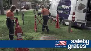 NEW! Portable Manhole Safety Grate - SERIES P