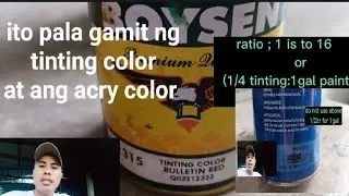 (Ep94)Tips&DIY/Ito pala ang gamit ng tinting color at acry color.