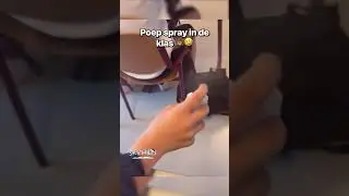 POEP SPRAY IN DE KLAS 💩🤣