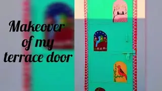 #makeover  of my terrace door #painting #diy 