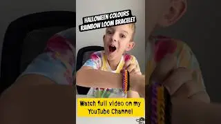 Браслет Rainbow Loom на Хэллоуин? Попробуйте тройной одинарный браслет #levinthelab #rainbowloom ...