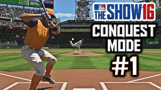 MLB The Show 16 Conquest Mode Gameplay Ep. 1 - Stronghold Showdown!
