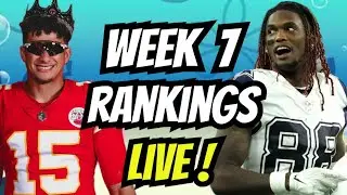 WEEK 7 Rankings LIVE | Fantasy Football 2025