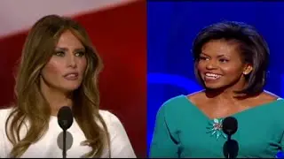 Melania Trump vs Michelle Obama Speech Comparison