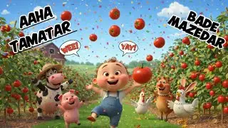 Aaha Tamatar 🍅 Bade Mazedar | Hindi Nursery Rhymes and Kids Song | Tiny Toon Tv cartoon