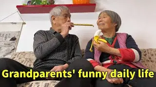 Grandma, you know I like bananas, and you're trying to trick me again with a fake banana! #Touching