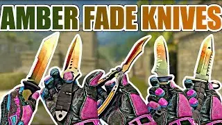 AMBER FADE KNIVES ★ CS:GO Showcase