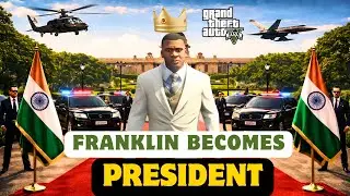 Franklin as President 🔥 Airport Arrival, Security Convoy & Power Story | GTA V