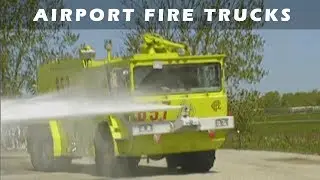 Huge Airport Fire Trucks in Action - Fire Trucks for Kids from Cleared for Takeoff